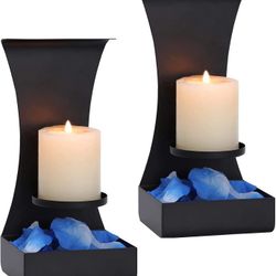 Lumera Lights Wall Candle Holder, Candle Sconce, Wall Candle Holders Decorative Set of 2, Candle Sconces Wall Decor Set of 2, Candle Wall Sconces Set 