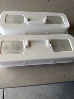 White Plastic cupcake  Storage Cases