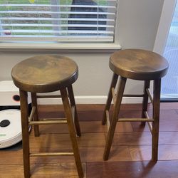 2 Kitchen Counter Stools 26”