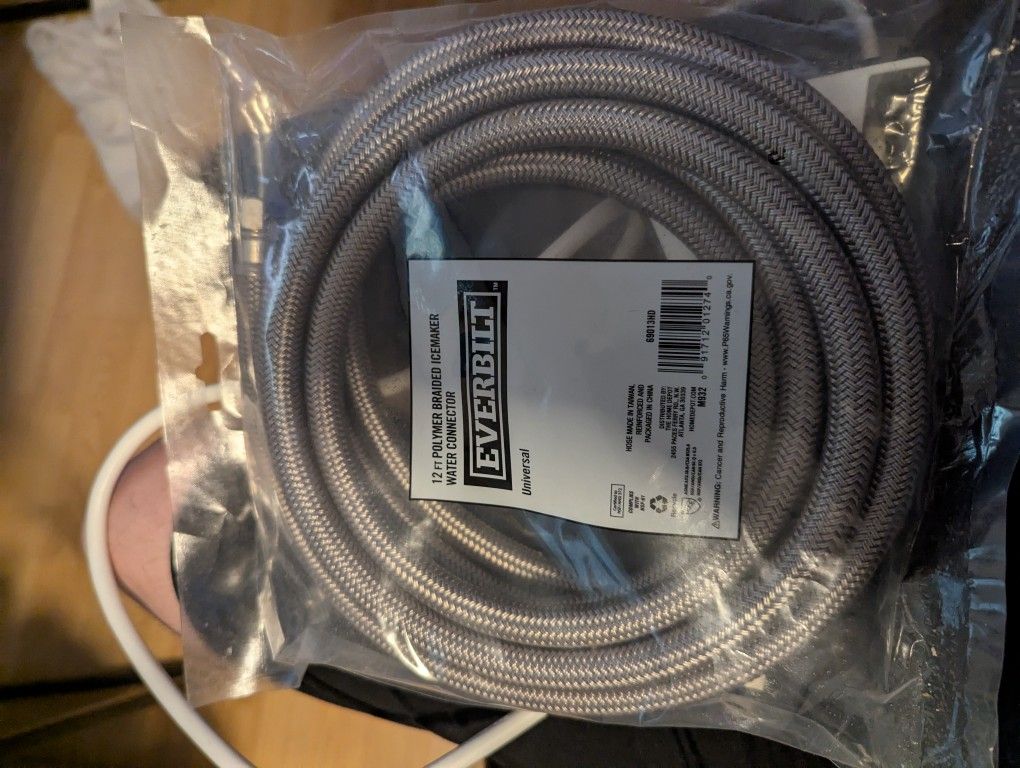 12 Foot Braided Ice Maker Like New In Package Moving Sale All Must Go!