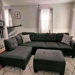 Family Ottoman Sectional Couch Upgrade Set 