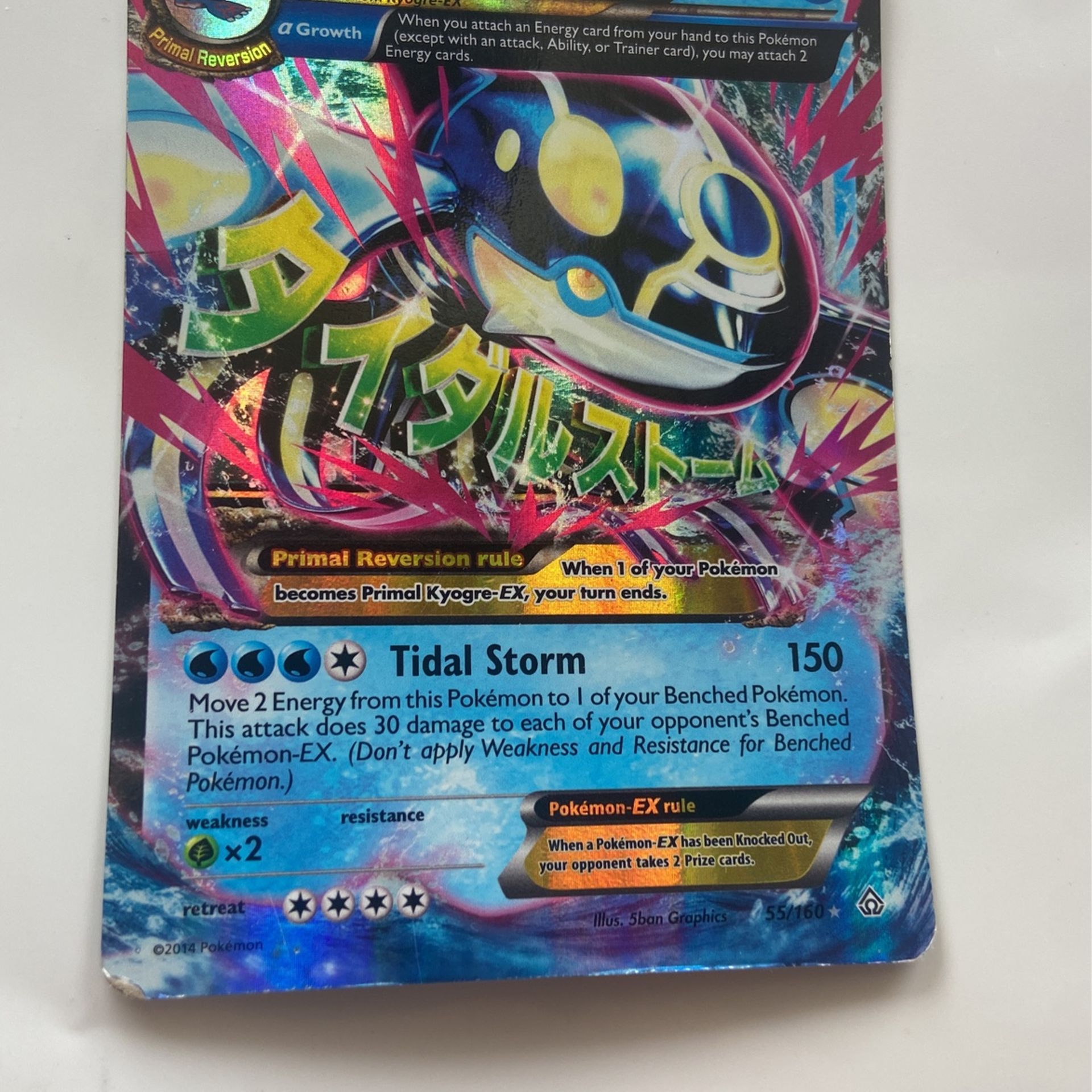Mega Primal Kyogre EX Pokémon Card