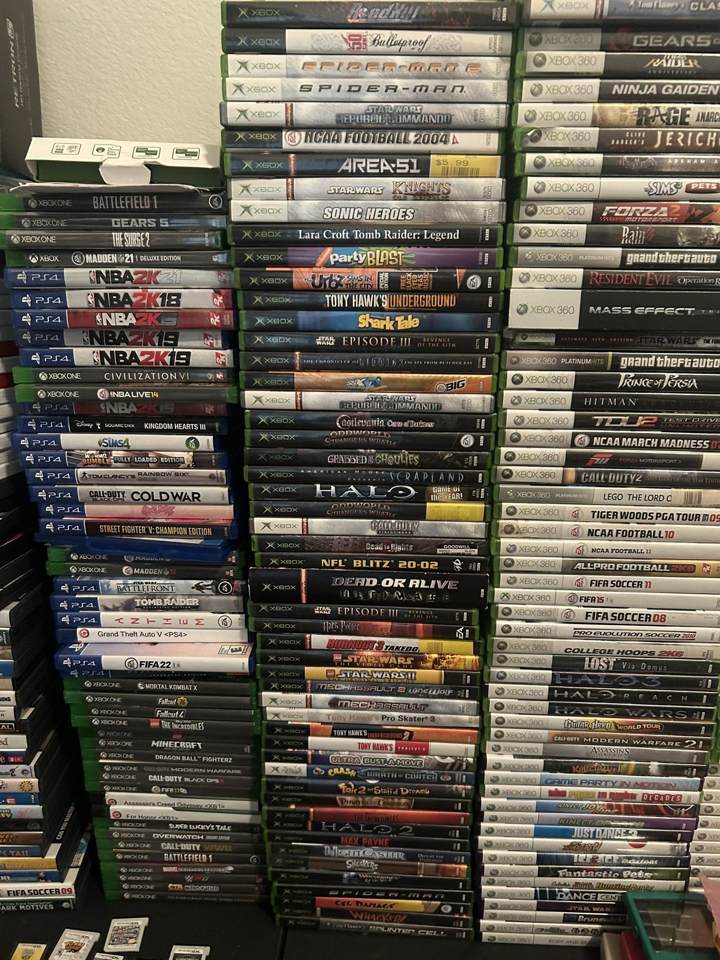 Xbox Original Games Collection Area 51 + LEGO Star Wars + Sonic Heroes + Tony Hawks Underground + Spiderman + Burnout