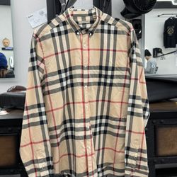 AUTHENTIC BURBERRY Mens Shirt XL Nova Check, Pocket