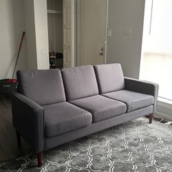  Gray comfortable sofa