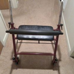 TWO WHEELS  5"  ROLLATOR WALKER   NEW   WEIGHT CAPACITY 300 LB  $55  TIPP CITY