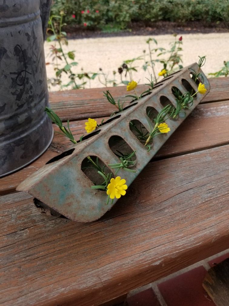 Vintage chicken feeder