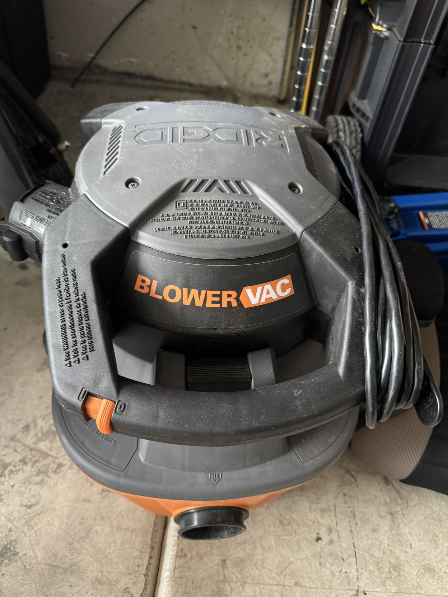 RIDGID Vac & Blower Combo (Cord)