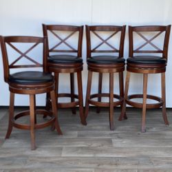 Four Stools (3 Bar Height, 1 Counter Height)