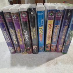 10 Vintage Disney VHS In Original Sealed Package New