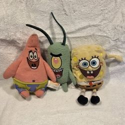 SPONGEBOB & FRIENDS PLUSH TOYS NIKELODEON CARTOON KIDS CHILDREN DOLL STUFFED ANIMAL