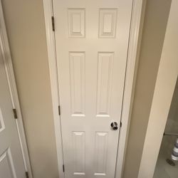 Door. White Fiberglass 80x24