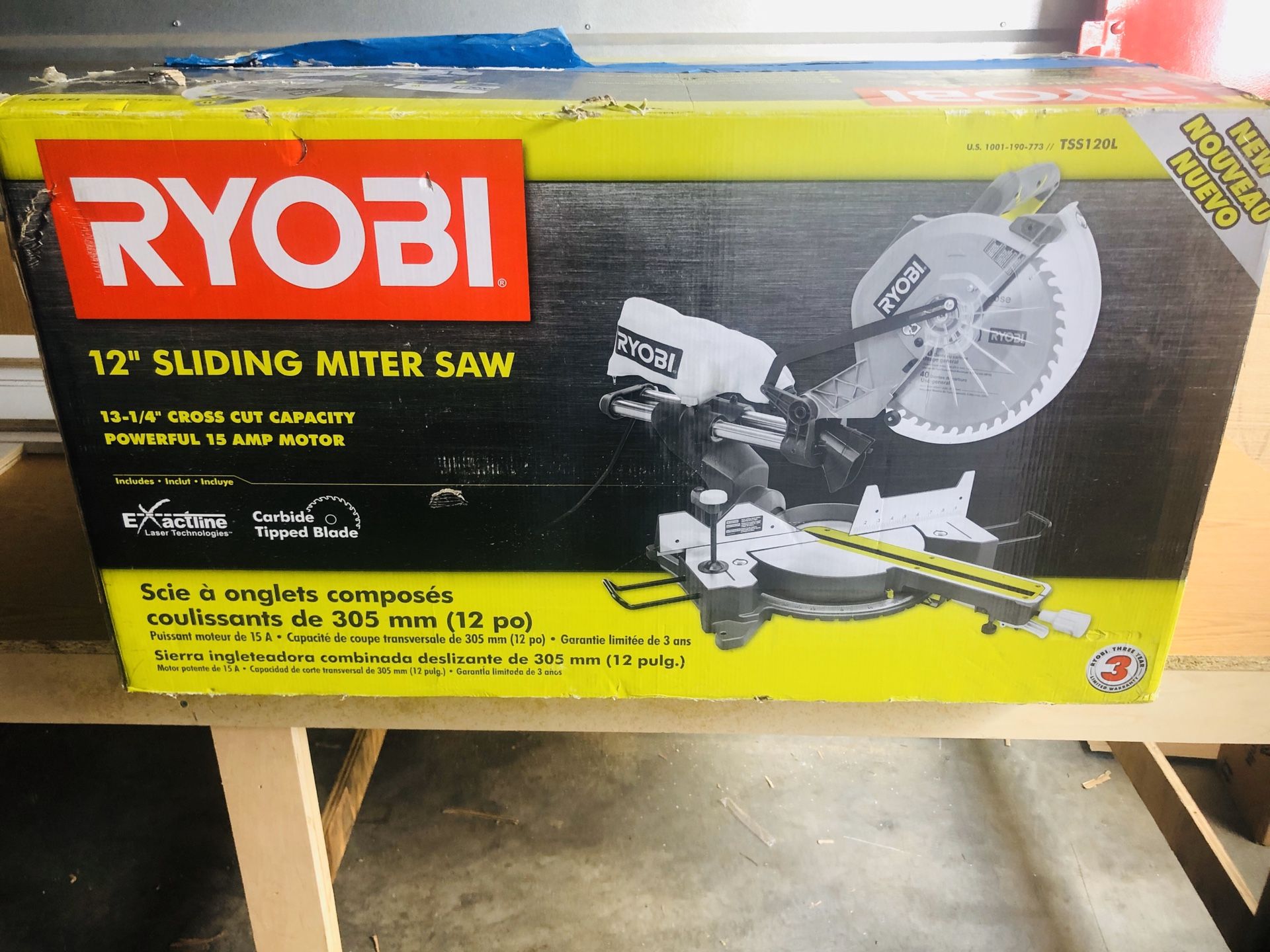 Sliding Miter Saw with laser