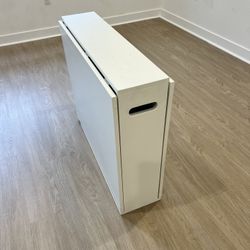 Crate & Barrel Folding Table - White