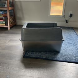 Cat Box, Stainless Steel, Large/high