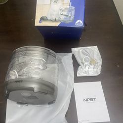 Pet Water Fountain Cat Drinking Fountain, Brushless Quiet Pump with Sensor, 1.5L