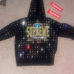 Supreme Rhinestone Hooded Sweatshirt 