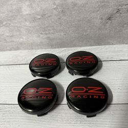4pcs 63 mm suitable for OZ Racing Black Red Alloy Wheel Center Caps Rim Caps