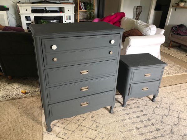 Dresser and side table set solid wood for Sale in Tacoma 