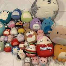 Large Squishmallow Lot – 30+ Plush – Mostly NWT