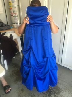 Royal Blue formal dress s.16 $30