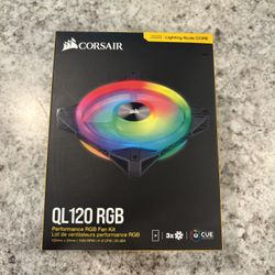 Corsair QL120 RGB Triple Fan With Lighting Node Core