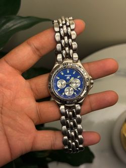 Fossil Vintage men’s Stainless Steel Chronograph Watch - Blue Dial