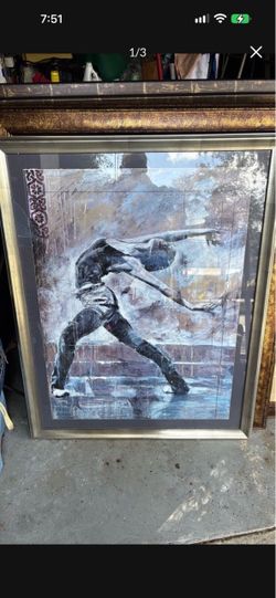 Marta Wiley she was a dancer lARGE FRAMED ART