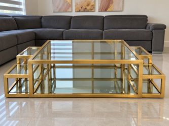 ✨ EL DORADO FURNITURE – GOLD & GLASS TABLES ✨