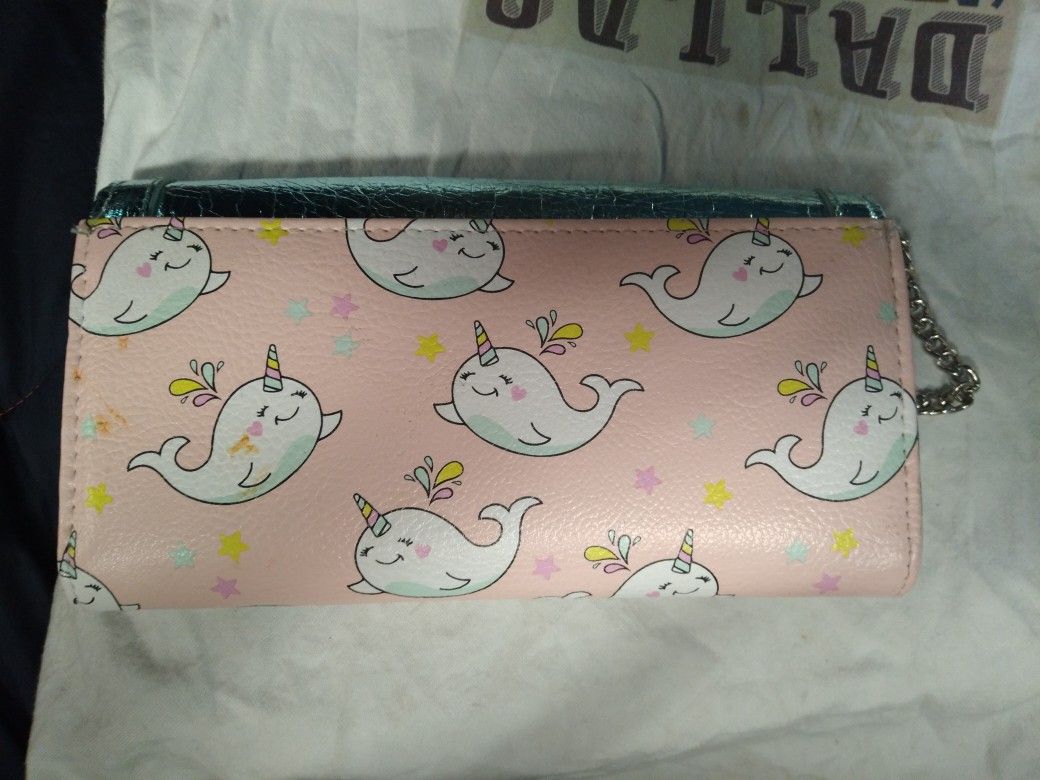 BRAND NEW UNICORN WHALE WALLETT.TAG ON IT.