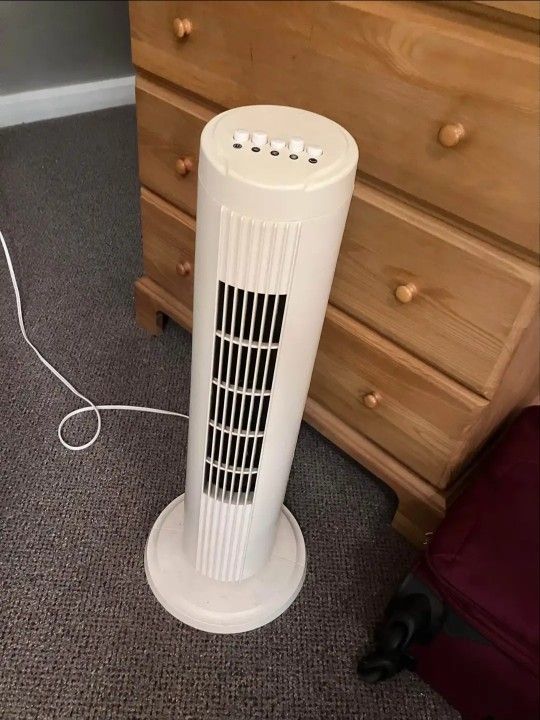 Tower Fan, Rotting With 3 Speeds, About 27" High