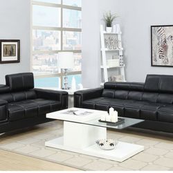 2 Pc Sofa And Loveseat Set 
