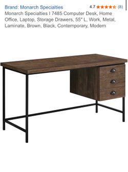 New! 55-inch contemporary computer desk