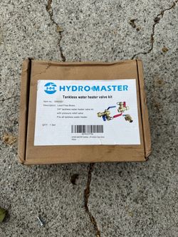 Hydromaster water heater valve