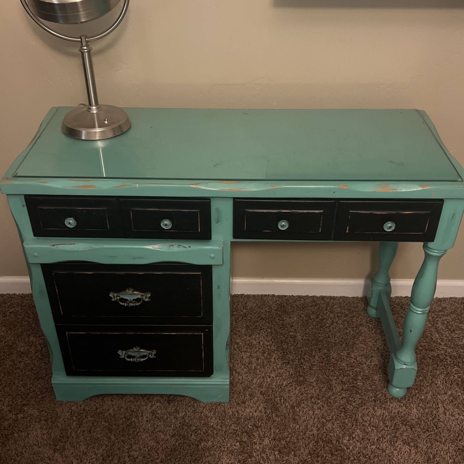 Solid wood vanity/desk