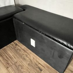 L-Shaped Cushioned Bench + Matching Front Desk