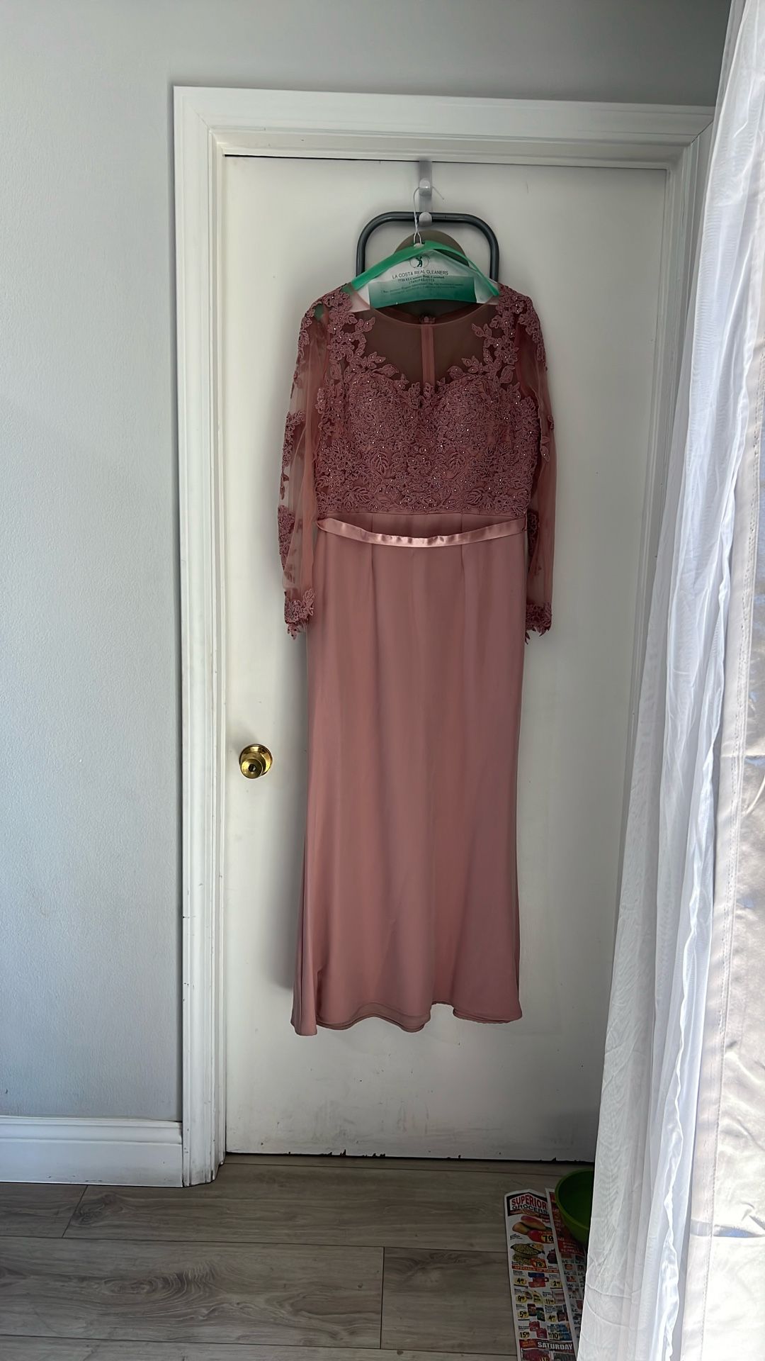 Rose Color Party Dress