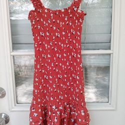 Guess Brand Ruched Red Dress Size Xs 
