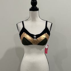 Xhilaration Metallic Bikini Top