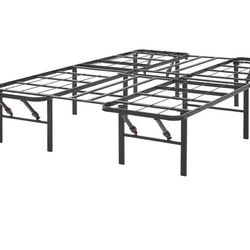 Allswell 14" Convertible High Platform Metal Bed Frame, Twin/Full, Black