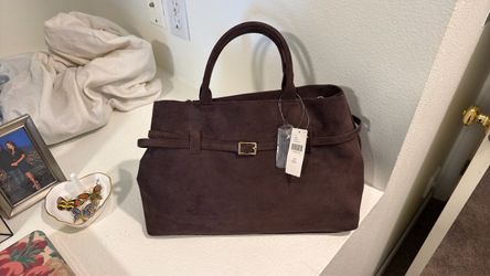 Anthropologie Faux Suede Bag - Never been used