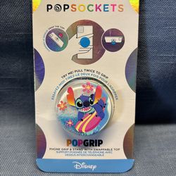 Disney “Stitch Surfing” Glitter Pop Socket - Brand New!