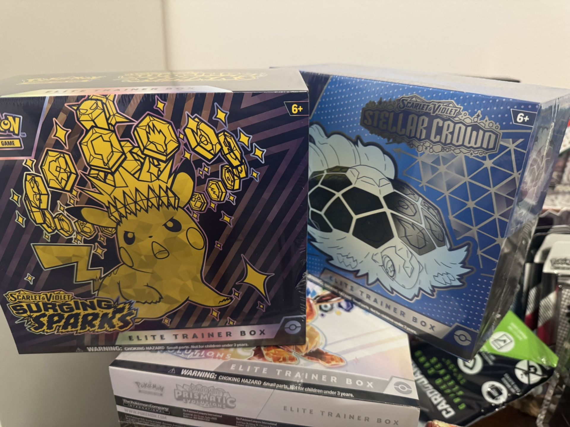 Pokemon ETB SS and stellar Crown 