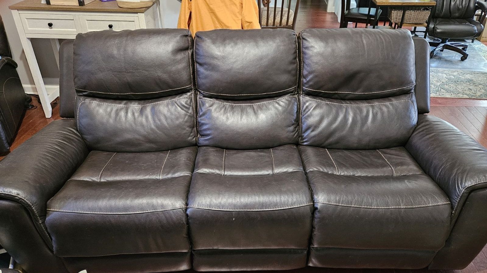 Leather sofa