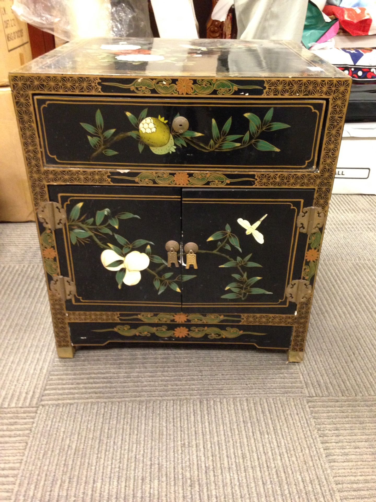 Hand painted night stand table