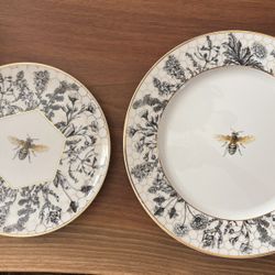 Bee design Plates and Cutlery