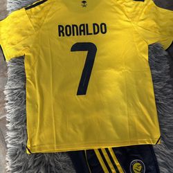 Al Nassr Ronaldo Kids Soccer Jersey