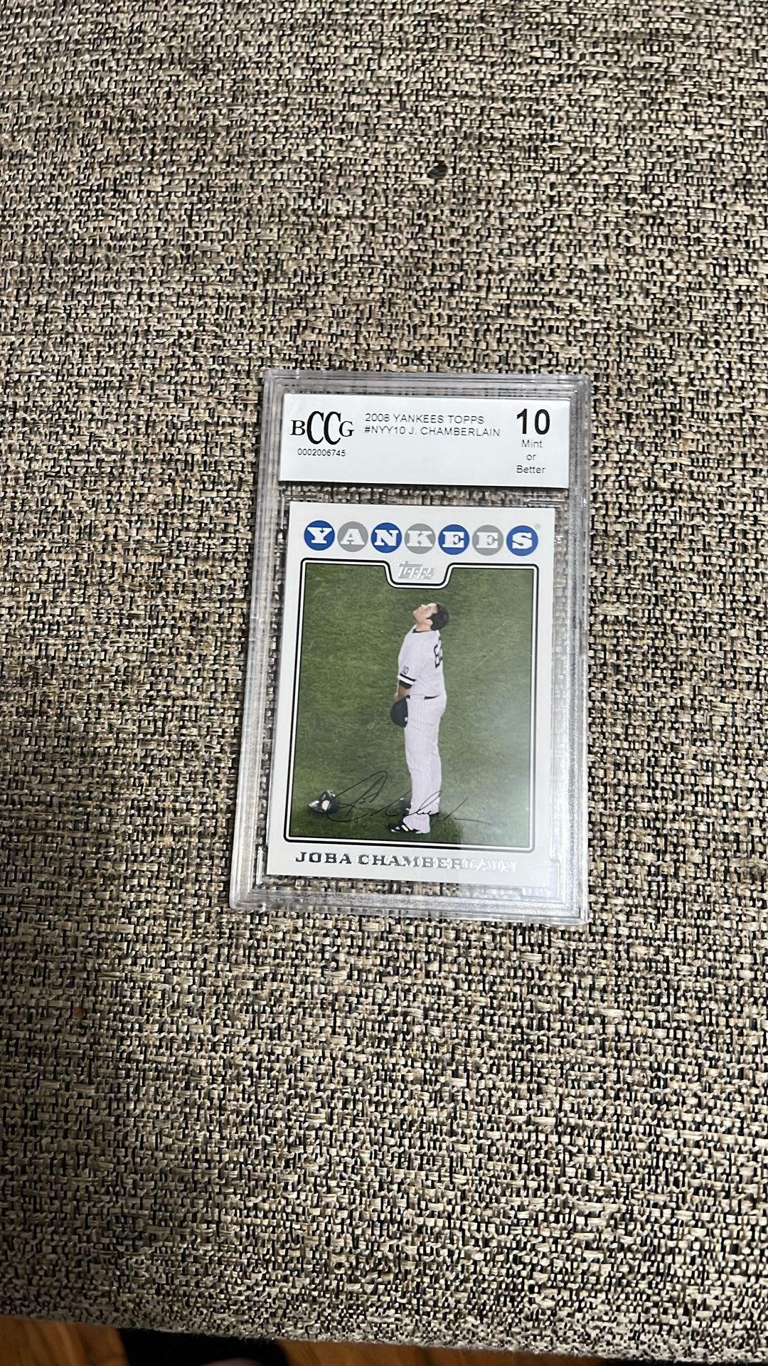 Yankees Joba Chamberlain Graded 10