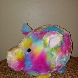 Plush Tye Dye Piggy Bank