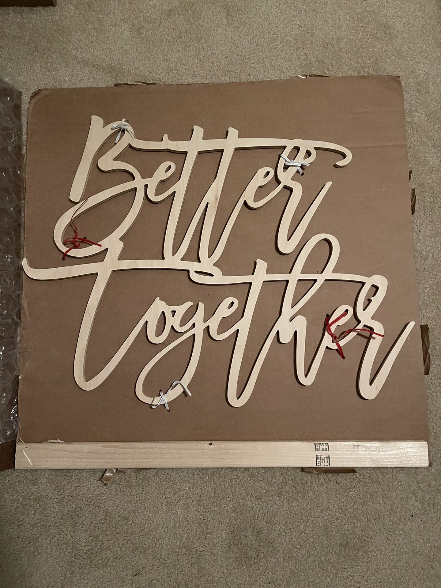 Better Together Wedding Sign